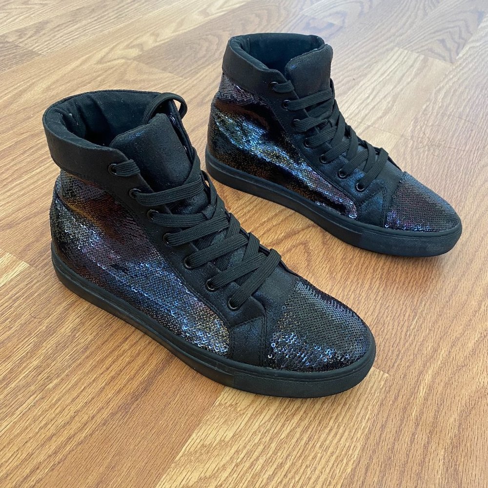 Steve Madden Men's Sparkler Sneaker (Black)